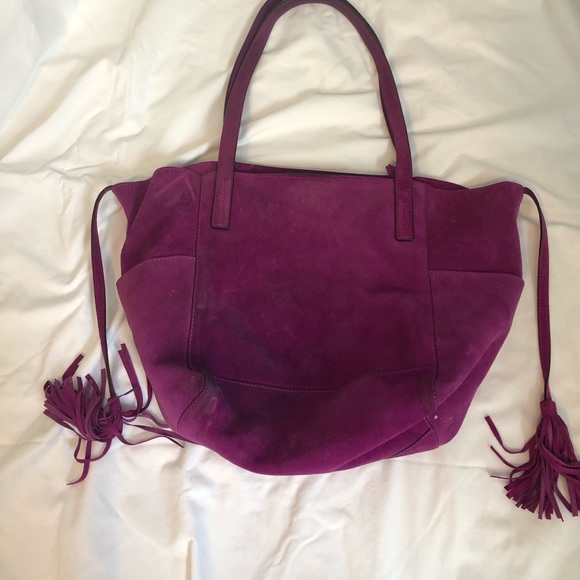 Michael Kors purple hobo bag with tassel - Picture 2 of 8